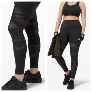 ▪️Lululemon▪️Sheer Will Hi-Rise Tight *Camo